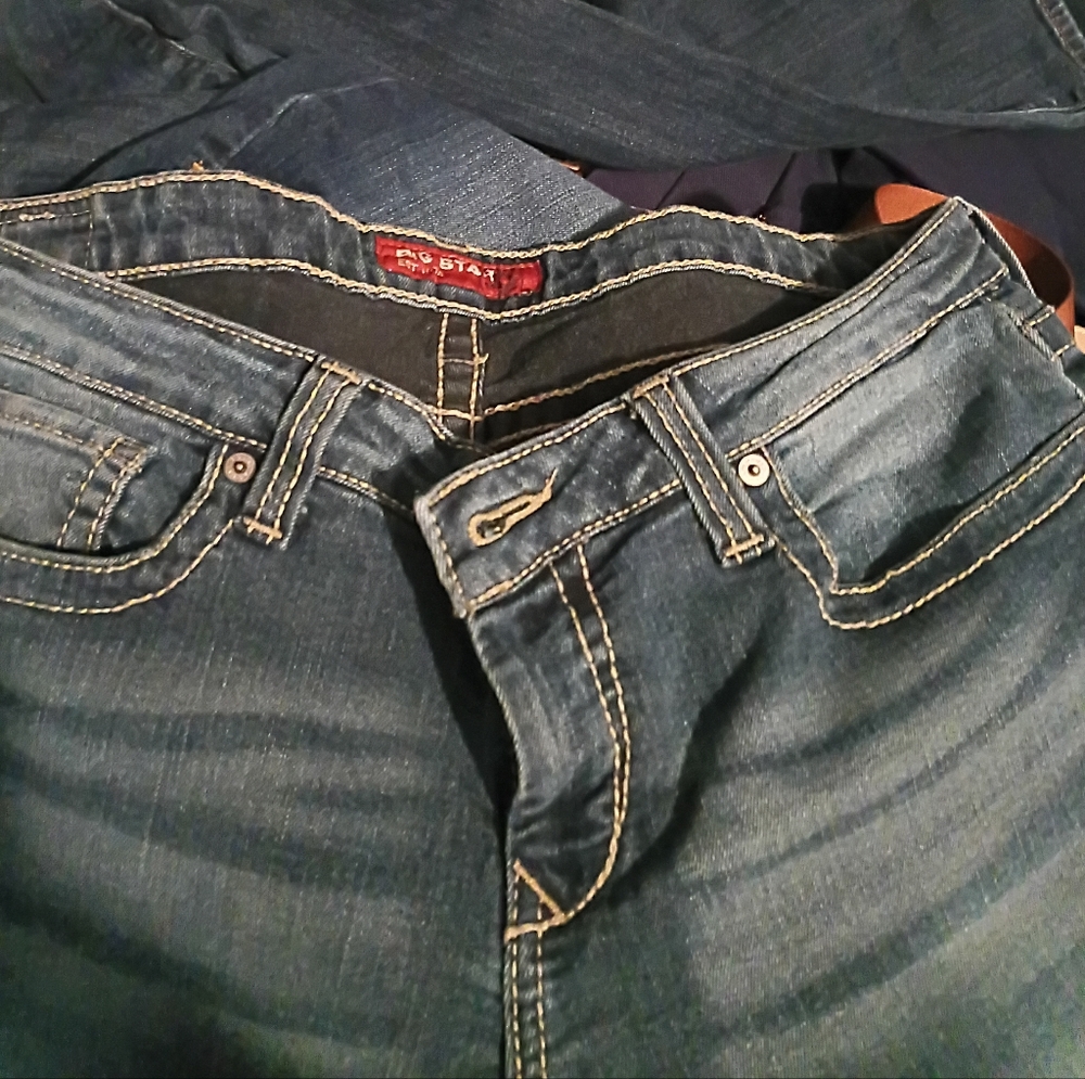 Big Star Men's Relaxed Jeans - Dark Blue